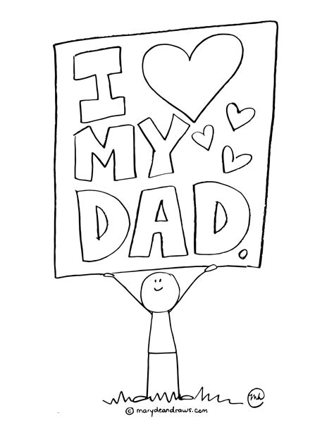 Father S Day Printable Coloring Pages